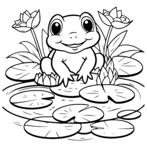 Hình Ảnh Tranh Vẽ Con Ếch Đẹp, Cute, Dễ Thương Nhất