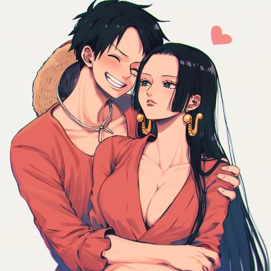 Ảnh Boa Hancock và Luffy