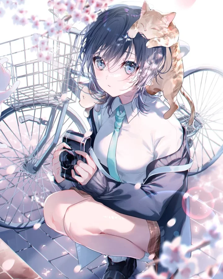 Ảnh anime nữ với nhiều phong cách ấn tượng
