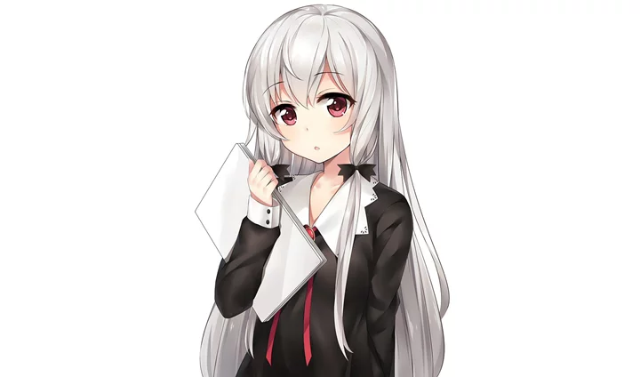 Hình anime nữ tóc trắng đẹp & cá tính