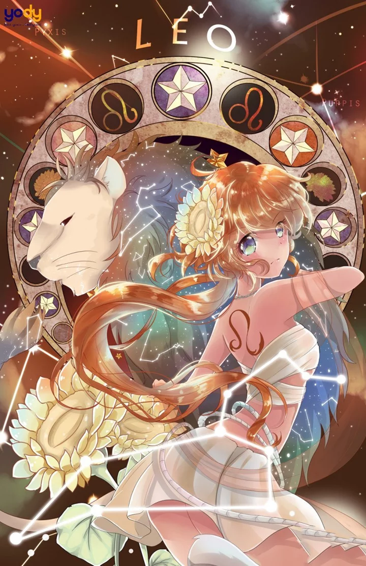 ảnh anime cung Sư Tử nữ