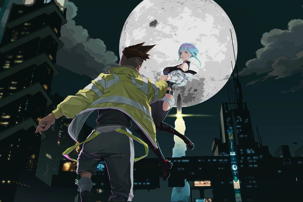 Ảnh mặt trăng anime lãng mạn
