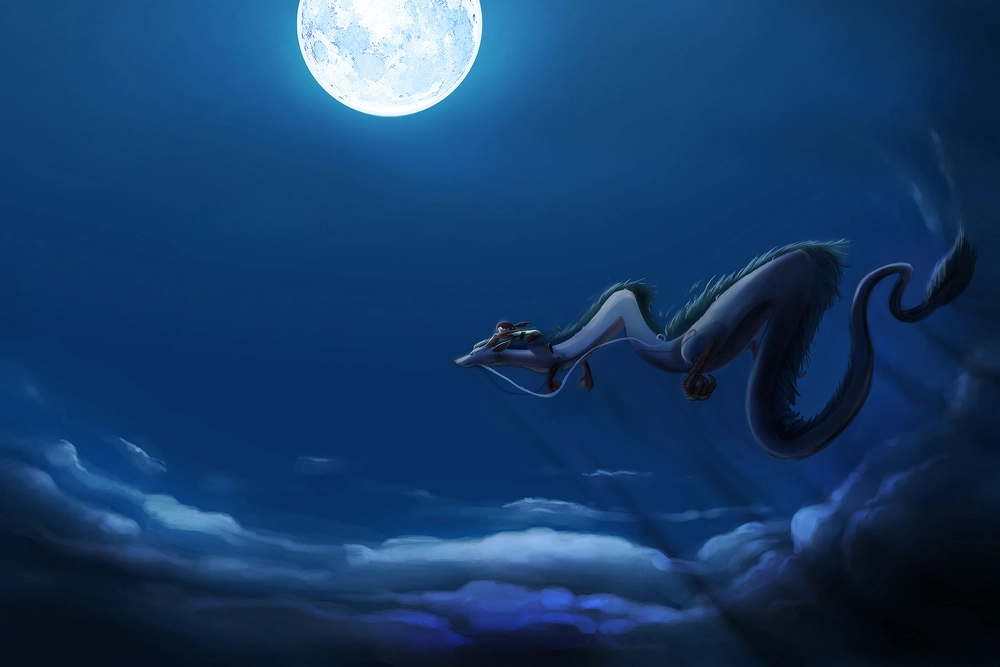 Ảnh mặt trăng anime huyền bí
