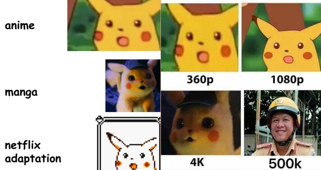 Meme Pikachu hài hước