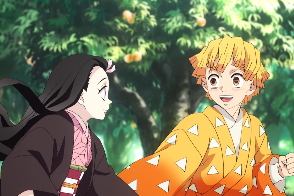 Hình ảnh Zenitsu và Nezuko