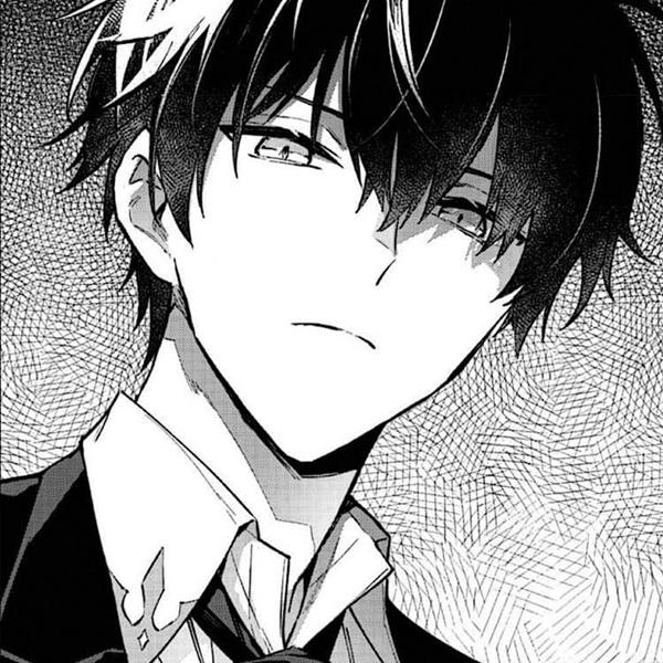 Anime nam trắng đen cái nhìn khinh bỉ