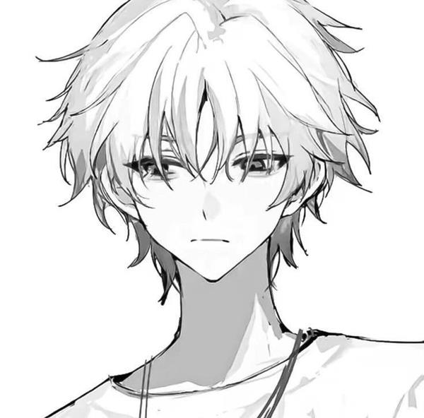 Ảnh anime nam không màu đep