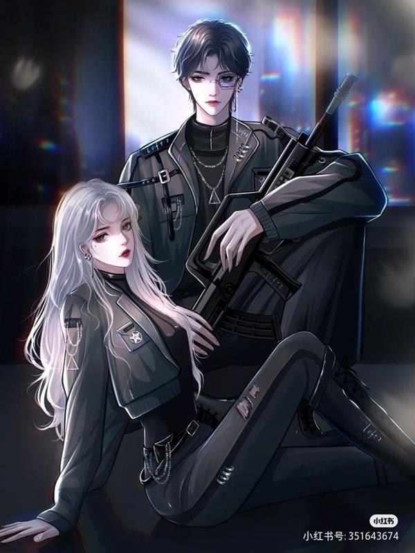 Hình anime đôi nam nữ ngầu