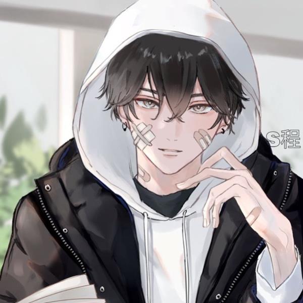 Anime trai đẹp mặc hoodie