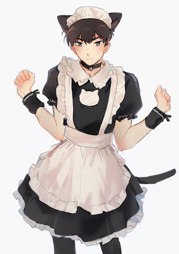 Anime trai đẹp mặc đồ hầu gái