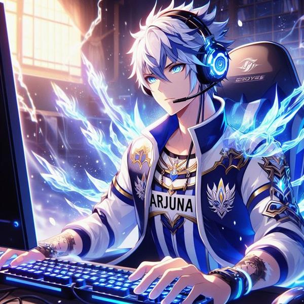 Hình ảnh trai anime chơi game