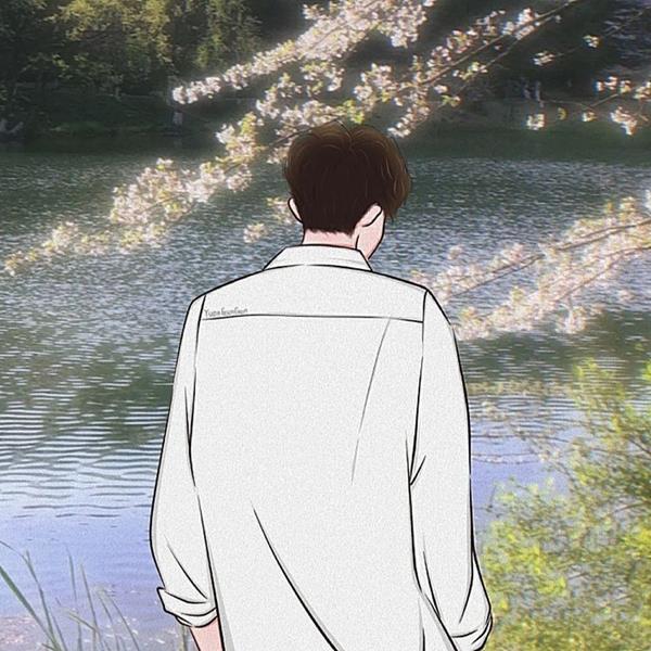 Ảnh anime trai quay lưng