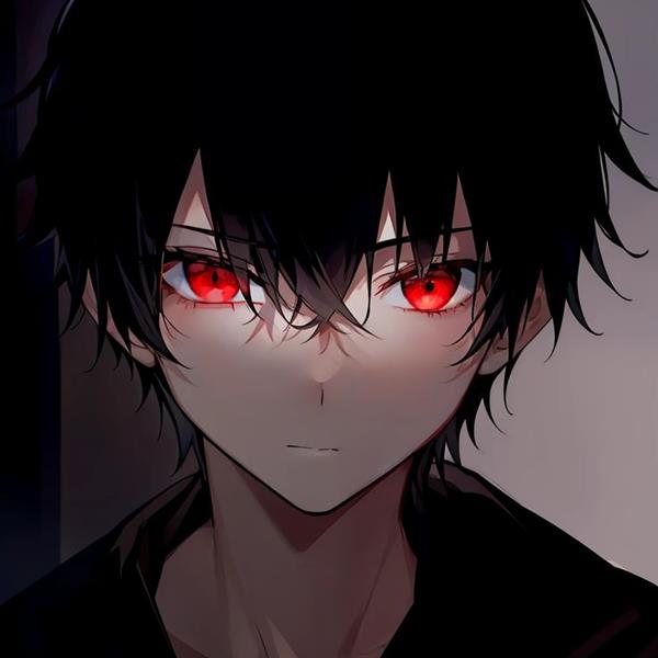 Anime trai đẹp mắt đỏ