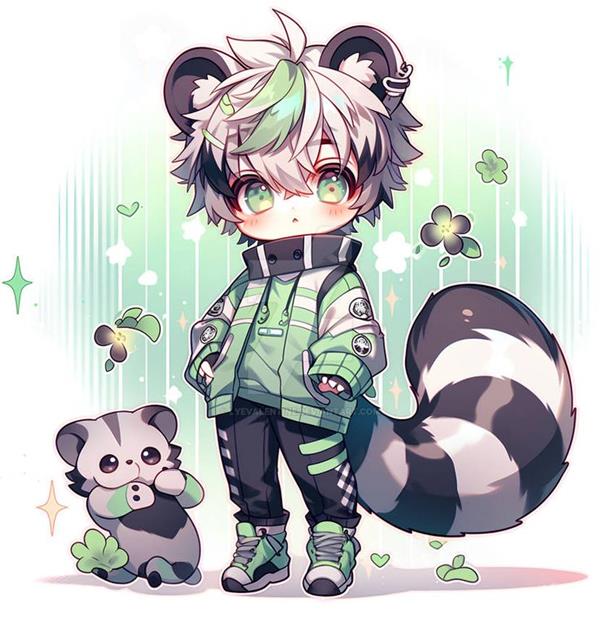 Avatar chibi nam dễ thương như chồn con 