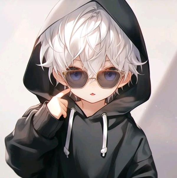 Hình nam chibi đeo kính râm