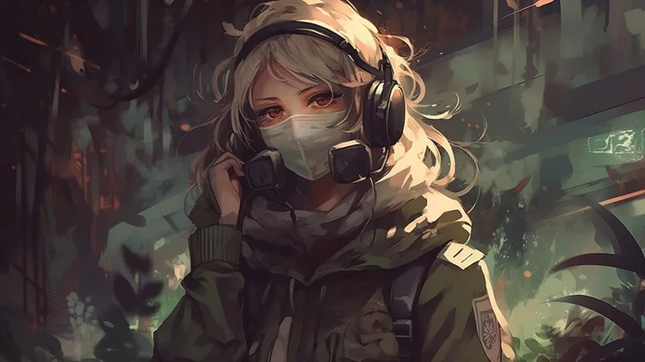 Miễn Phí +66 Ảnh Anime Nữ Đẹo Khẩu Trang Che Mặt – Lạnh Lùng, Bí Ẩn