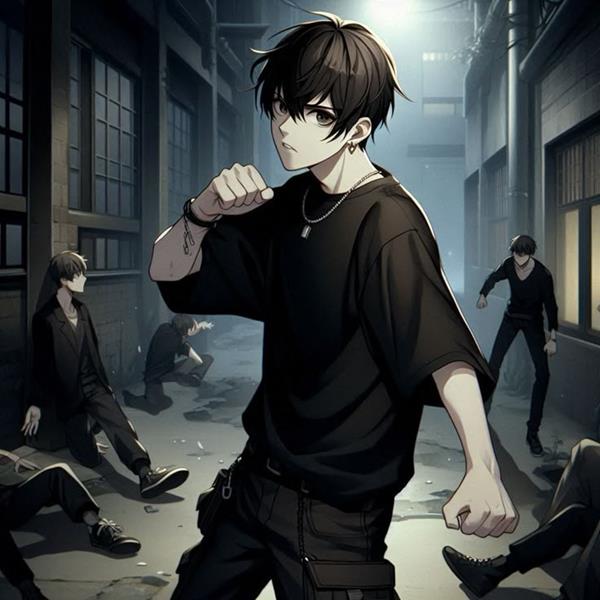 Ảnh anime nam học sinh đánh nhau ngầu 