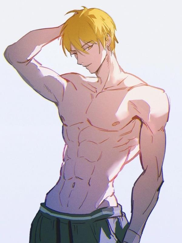 Hình anime nam 6 múi tóc vàng