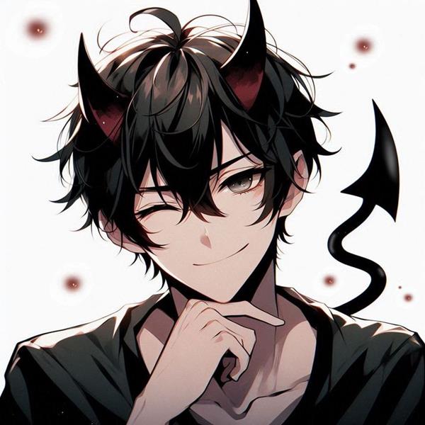 Hình ảnh ác quỷ anime nam dễ thương