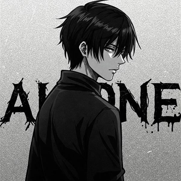 Avatar trắng đen nam anime ngầu