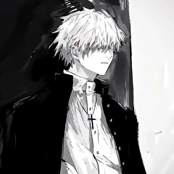 Avatar trắng đen nam anime hot