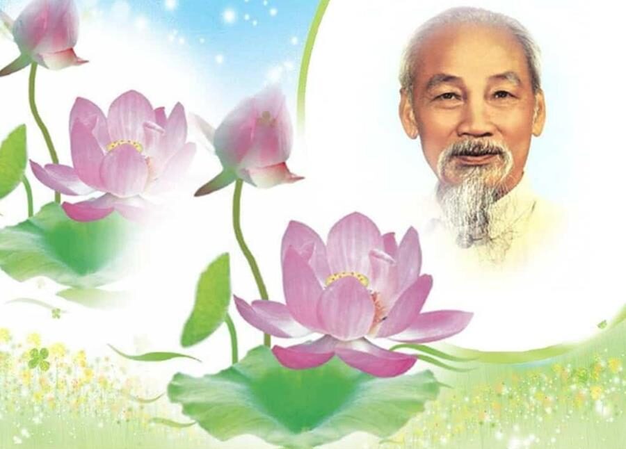 Bộ sưu tập ảnh Bác Hồ và hoa sen