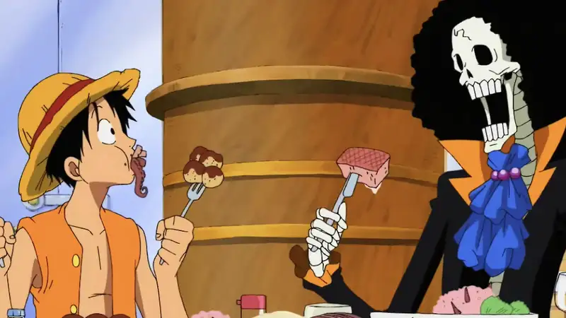 Hình ảnh Brook và Luffy