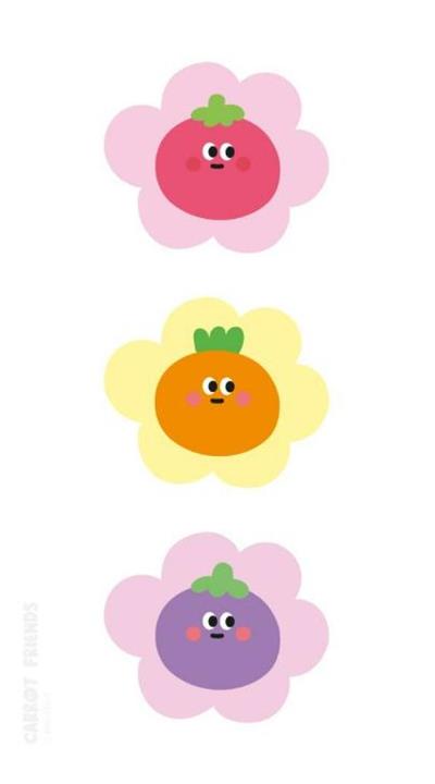 Hình nền rau củ quả chibi đẹp cho điện thoại