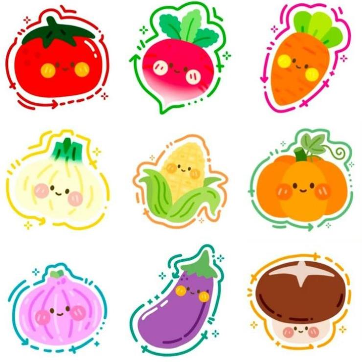 Miễn Phí +99 Hình Ảnh Hoạt Hình Chibi Về Rau Củ Quả Siêu Đẹp & Cute