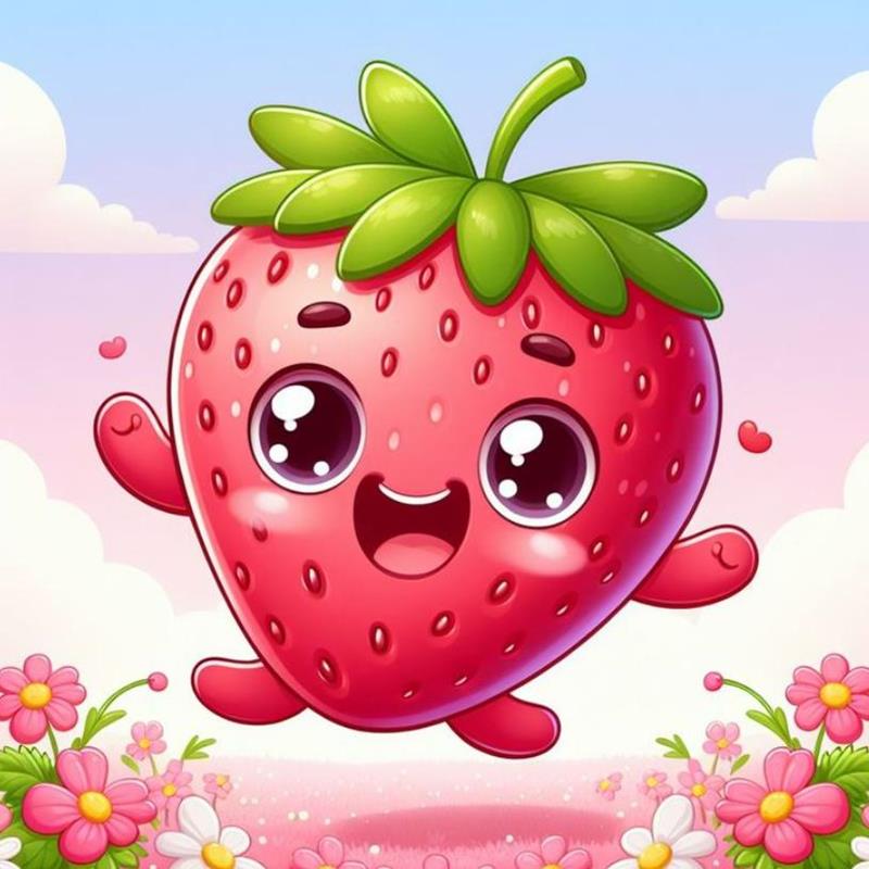 Dâu Tây Chibi Cute