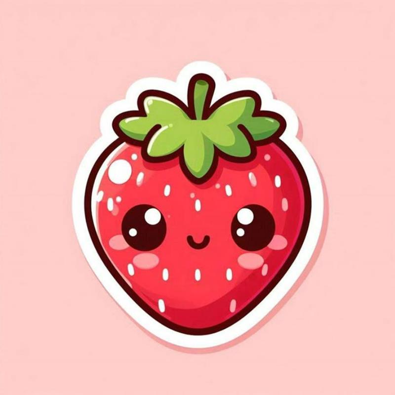 Dâu Tây Chibi Cute