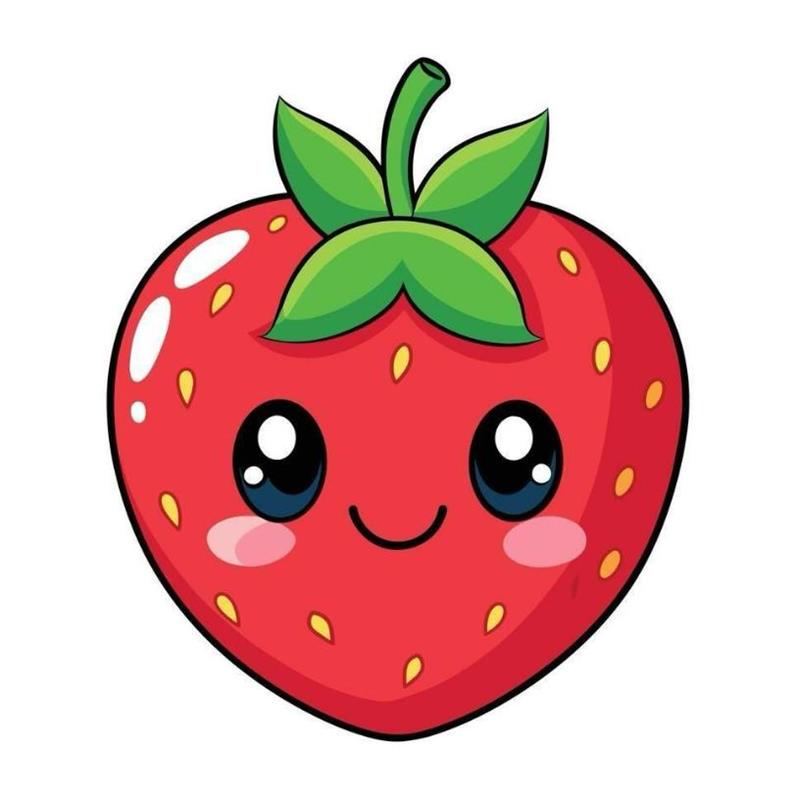 Dâu Tây Chibi Cute