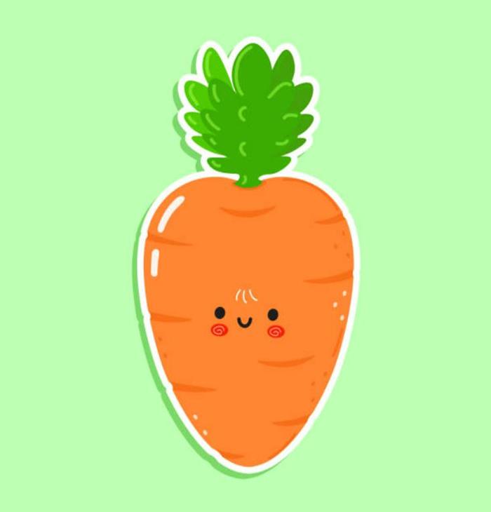 Hình ảnh cà rốt đẹp, cute làm hình ảnh đại diện, avatar facebook, zalo