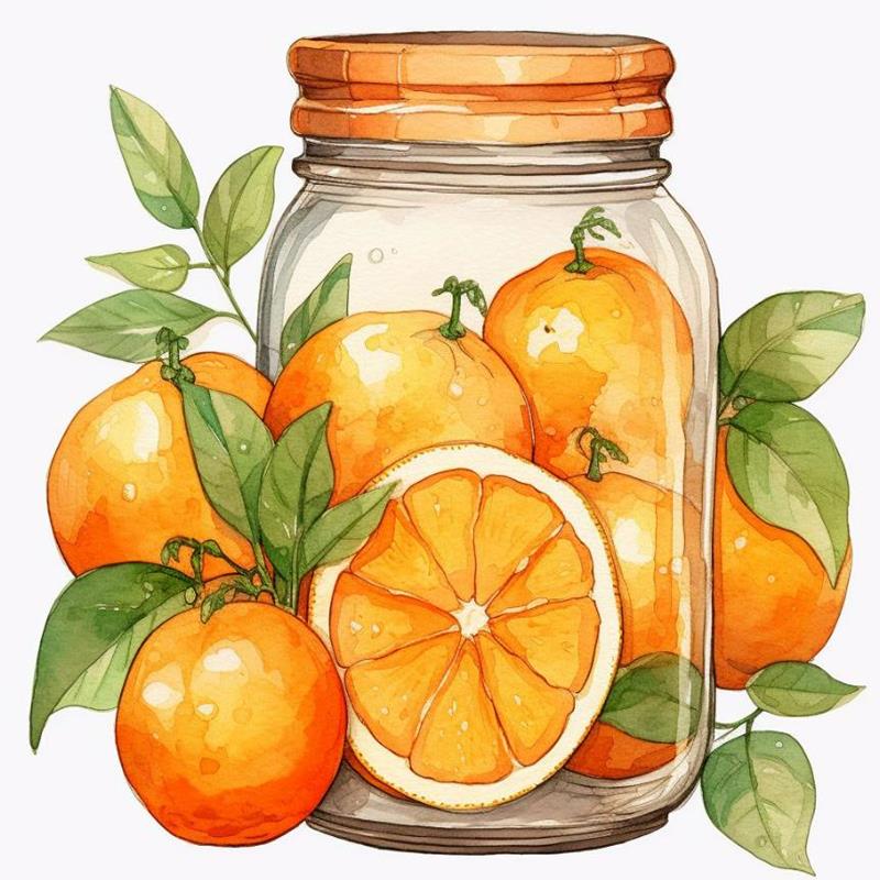 Hình Ảnh Vẽ Quả Cam