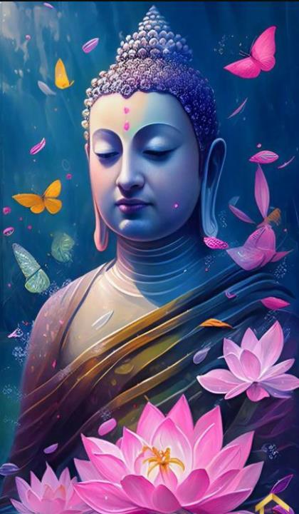 Hình hoa sen Phật giáo làm hình nền điện thoại