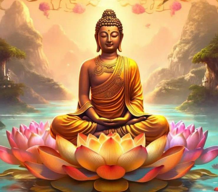 Hình nền hoa sen Phật giáo cho máy tính