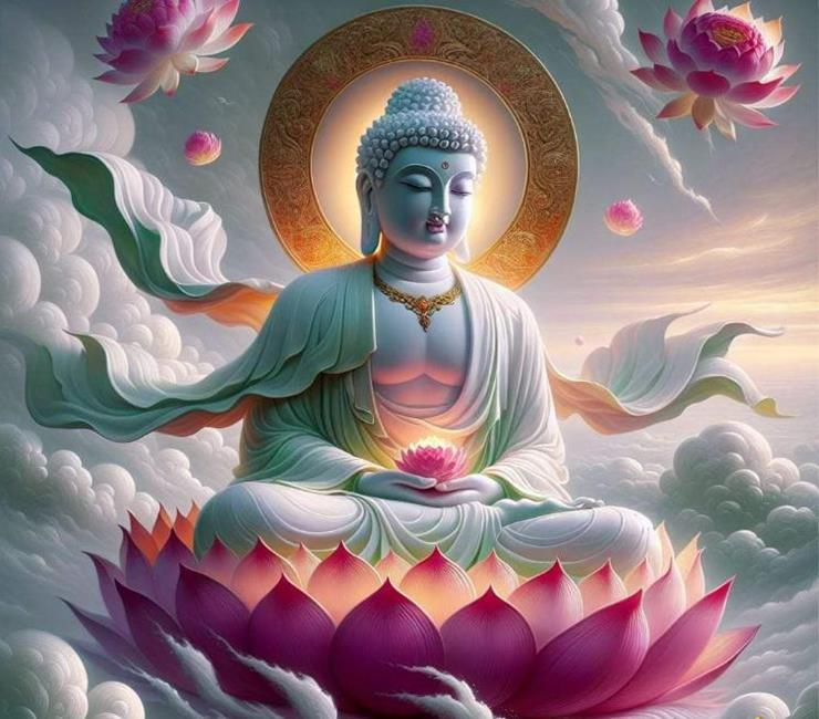 Hình nền hoa sen Phật giáo cho máy tính