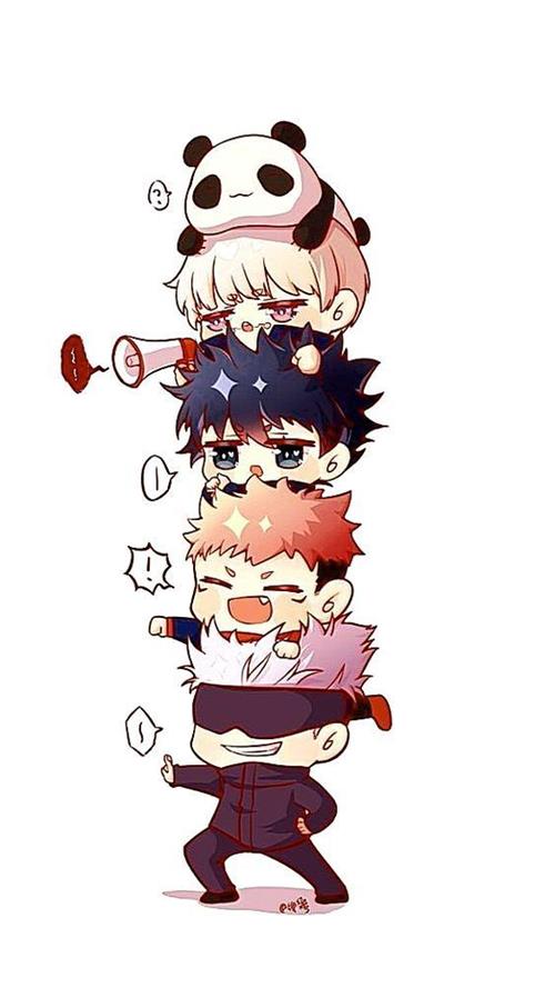 Ảnh nền anime nam chibi hài hước dễ thương