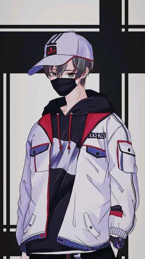 Hình nền anime trai đeo khẩu trang siêu đẹp