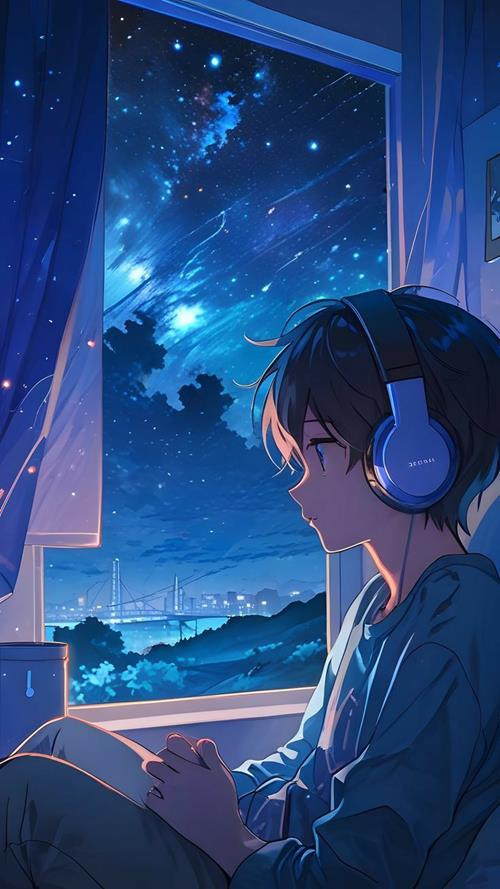 Ảnh nền anime nam buồn bên cửa sổ