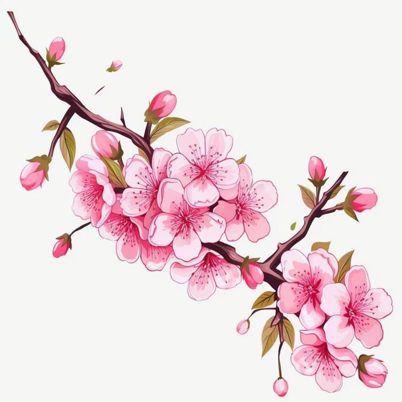 Hoa Anh Đào Vẽ