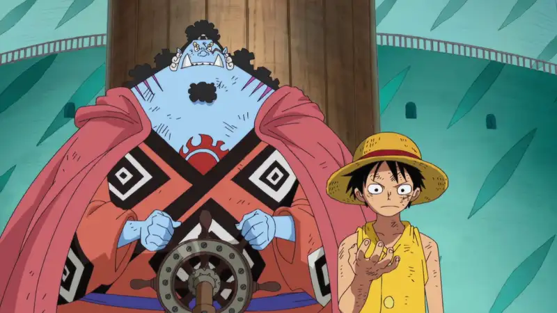Ảnh Jinbei và Luffy