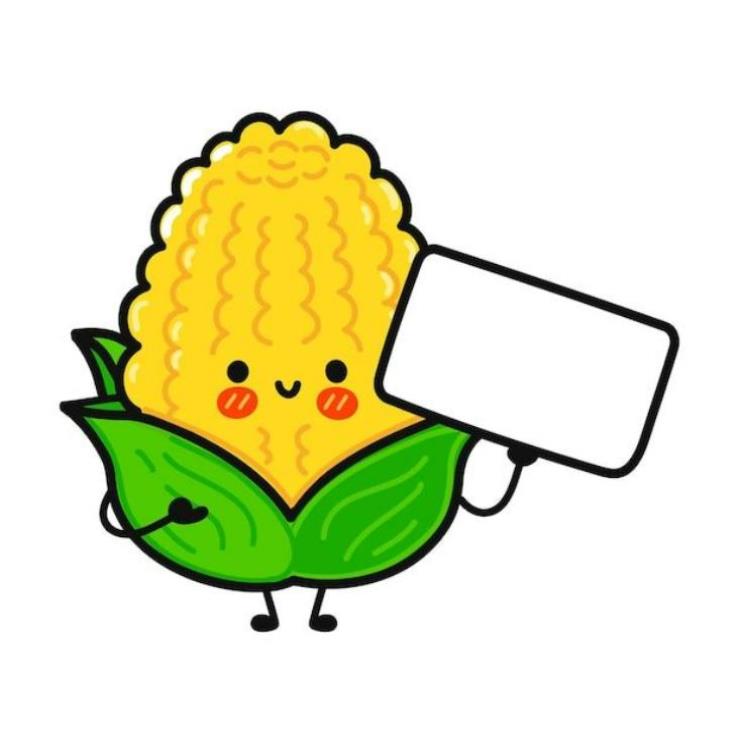 Hình vẽ bắp ngô chibi cute