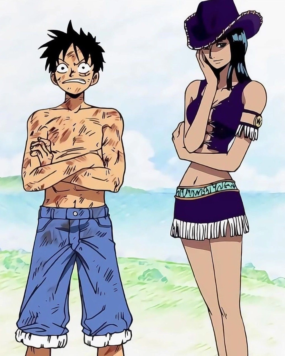 Ảnh Nico Robin và Luffy