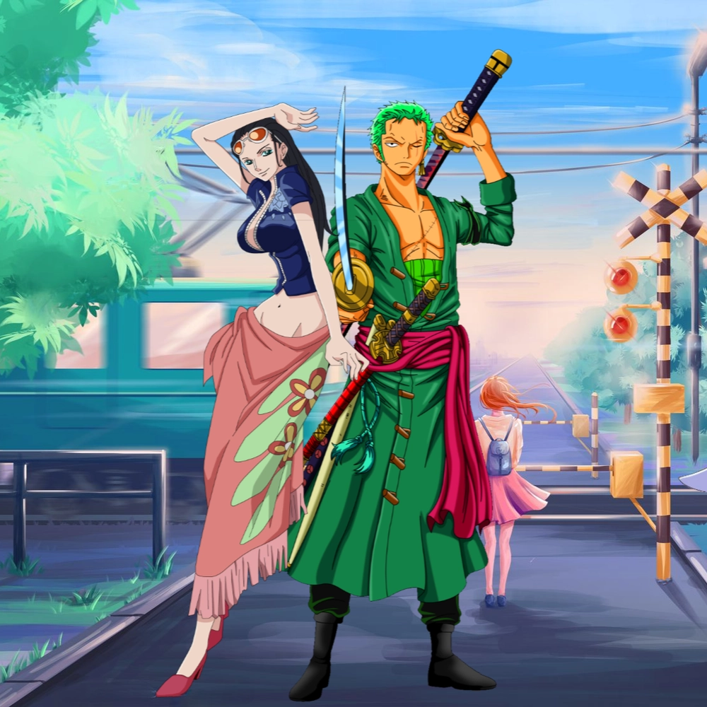 Ảnh Nico Robin và Zoro