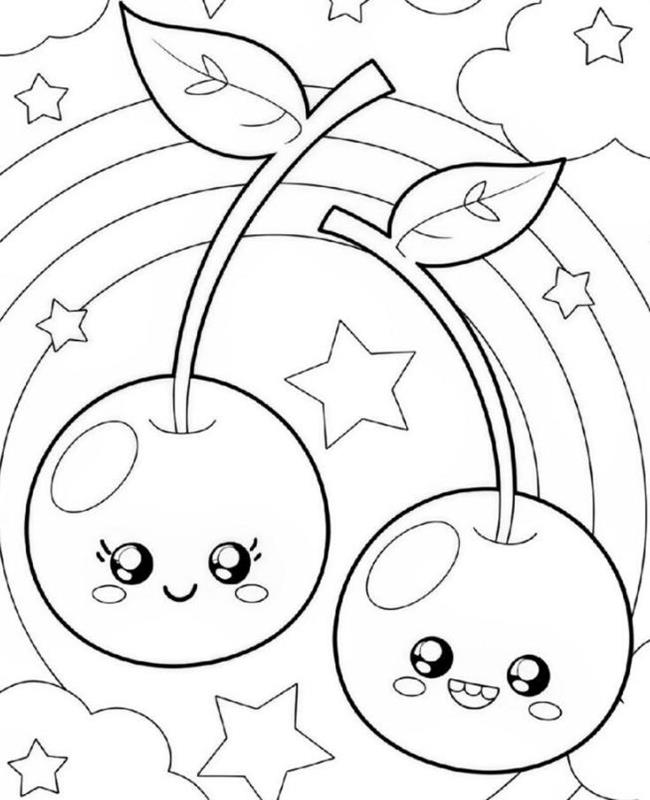 Tô Màu Quả Cherry