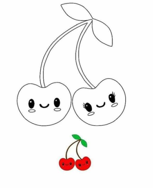 Tô Màu Quả Cherry
