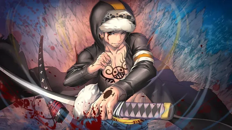 Trafalgar D Water Law Hand Tattoo biểu tượng bí hiểm trên tay thầy thuốc tử thần