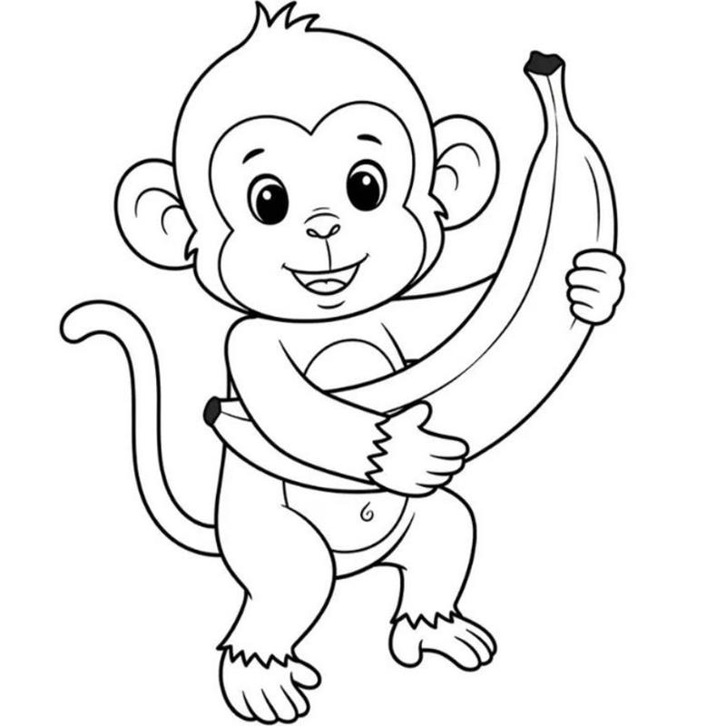 Tranh Tô Màu Quả Chuối