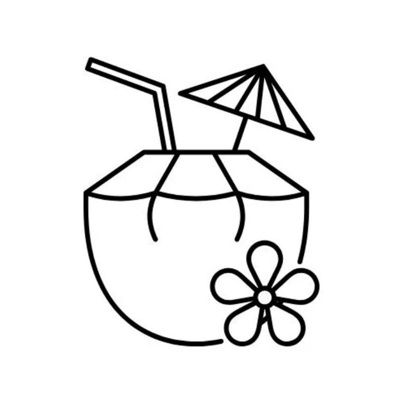 Tranh Tô Màu Quả Dừa